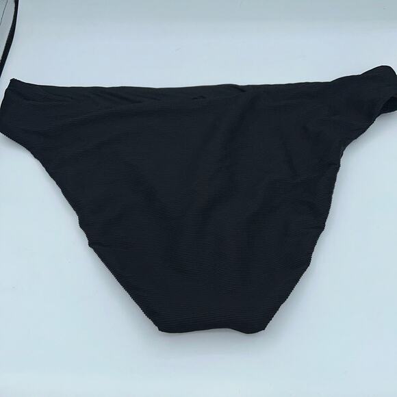 NWT J. Crew Black Ribbed High Rise Cheeky Bikini Swim Suit Bottom Size 2X - Picture 8 of 9